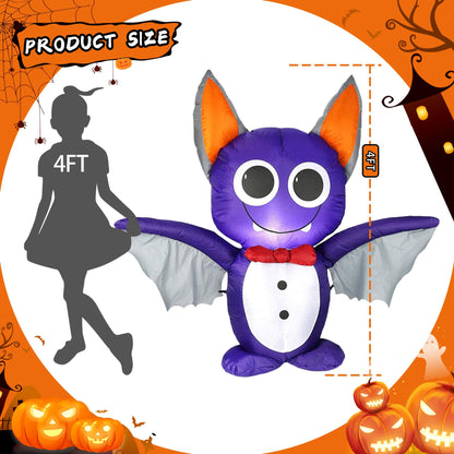DearSun 6FT Halloween Inflatable Fierce Cerberus with Build-in LED Lights, Blow up Halloween Inflatable Outdoor Indoor Decorations Large Party Yard Decoration (Fierce Cerberus)