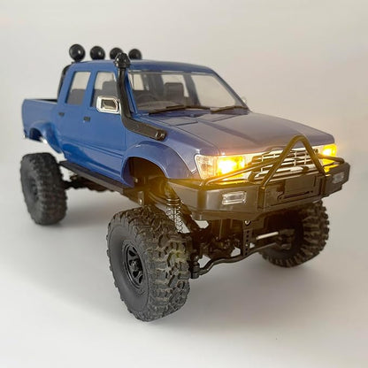 WPL C64-1 RC Crawler 4x4 RC Truck 1/16 Scale Remote Control Rock Crawler Off Road with Axle Mounted Servo 260 Motor Upgraded Chassis Fully Proportional 2 Batteries Hobby Toy for Adult