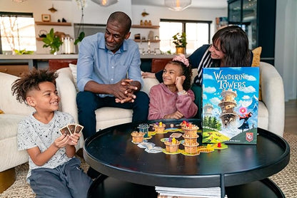 Capstone Games Wandering Towers Strategy Board Game for 1-6 Players Magical Tower Movement and Tactical Planning Competitive and Replayable Fantasy Gameplay | Ages 10+ | 30 Min Playtime