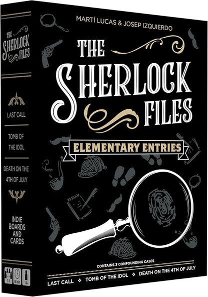 Indie Boards &amp Cards Sherlock Files: Elementary Entries - Cooperative Modern Detective Game - for 1 to 8 Players Ages 14+