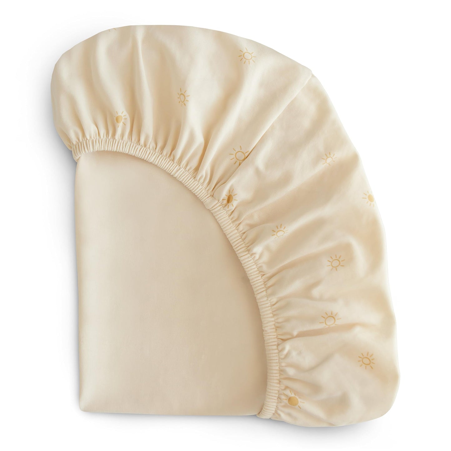 mushie Stretchy & Soft Bassinet Crib Sheet | Fitted 16" x 30" (Sun)