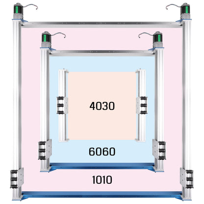 Genmitsu PROVerXL 4030S CNC Router Machine + 39” x 40” (1000 x 1020mm) XY-Axis Extension Upgraded Accessories Kit