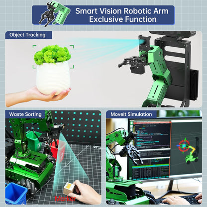 HIWONDER JetAuto Pro ROS2 Robot Car with AI Vision Robotic Arm Support SLAM Mapping/Navigation/Autonomous Driving/Python for Engineering Student and Adults（Ultimate Kit with Jetson Nano 4GB）