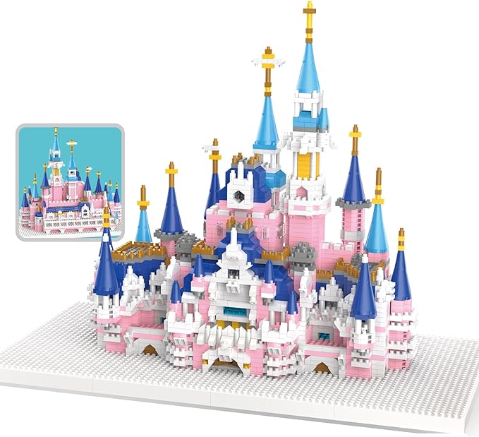 3008 Pcs Castle Architecture Mini Building Blocks Set for Adults – Micro Building Bricks Model Kit – Educational Architecture Model – Ages 14+