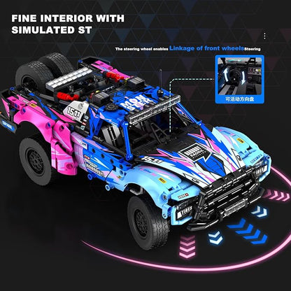 Baja 1000 Trophy Truck Building Blocks Kit1:12 Scale MOC Race Car Building ToysCollectible Car Modelfor 14+ Year BoysAdult(1341 Pieces)