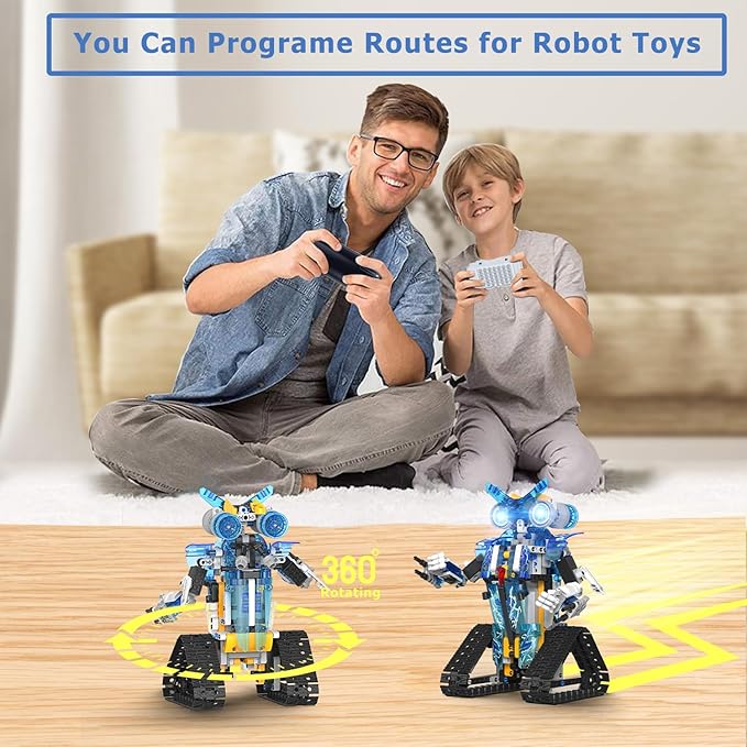 Robot Building Toys Stem Projects for Kids Ages 9-12 Remote &amp App Controlled Programmable Robot Building Blocks Science Kits Educational Birthday Xmax Gifts for 8-16 Year Old Teenage Boys Girls