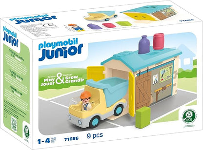 Playmobil Junior: Construction Truck with Garage