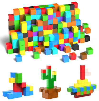 SmartYeen 400PCS Magnetic Blocks,Magnetic Building Blocks for Toddlers Sensory & STEM Montessori Toys,Ideal Gifts for Boys Girls 3-8 Years Old