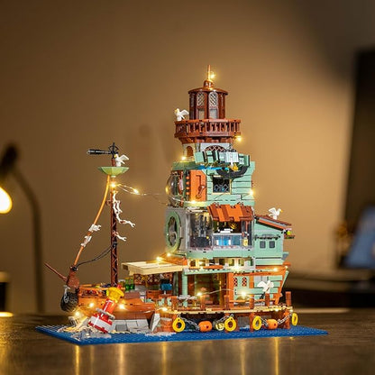 Harbour Hotel Mini Bricks Building Kit Ideas Creative Architecture Building Toys Birthday Gift for Adult Boys Girls -2142 Pieces