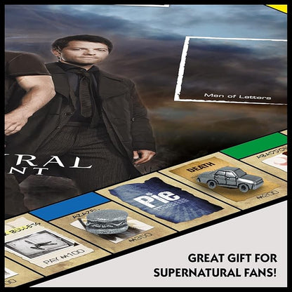 Winning Moves Supernatural Monopoly Board Game Join The Winchester Brothers Sam and Dean Advance to Vampire and Werewolf and Trade Your Way to Success for Ages 16 and up