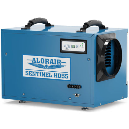 ALORAIR Commercial Dehumidifier 113 Pint, with drain Hose for Crawl Spaces, Basements, Industry Water Damage Unit, Compact, Portable, Auto Defrost, Memory Starting, 6 Years Warranty, Sentinel HD55
