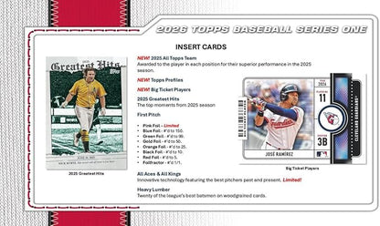 2026 Topps Series 1 Baseball Hobby Jumbo Box