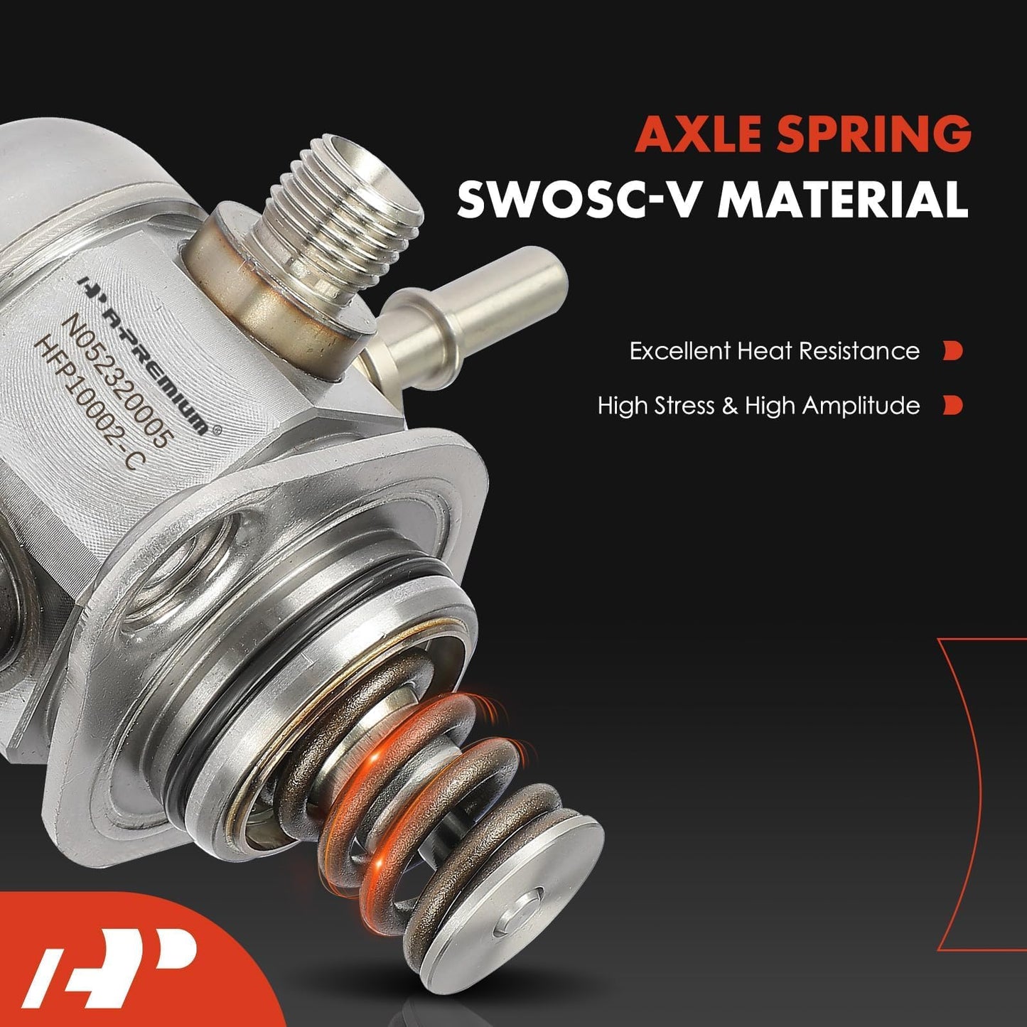 A-Premium Direct Injection High Pressure Fuel Pump Compatible with Kia Soul 2012-2016, Forte5/Forte Koup 2014-2016, Rio 2012-2014 & Hyundai Accent 2013-2014, Veloster 2013-2015, 1.6L, Gas