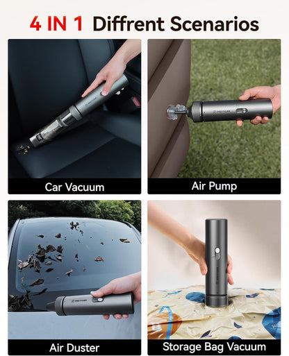 REDTIGER Cordless Car Vacuum - 21000PA Portable Handheld Cleaner with 70 Min Runtime | Lightweight 4-in-1 Design