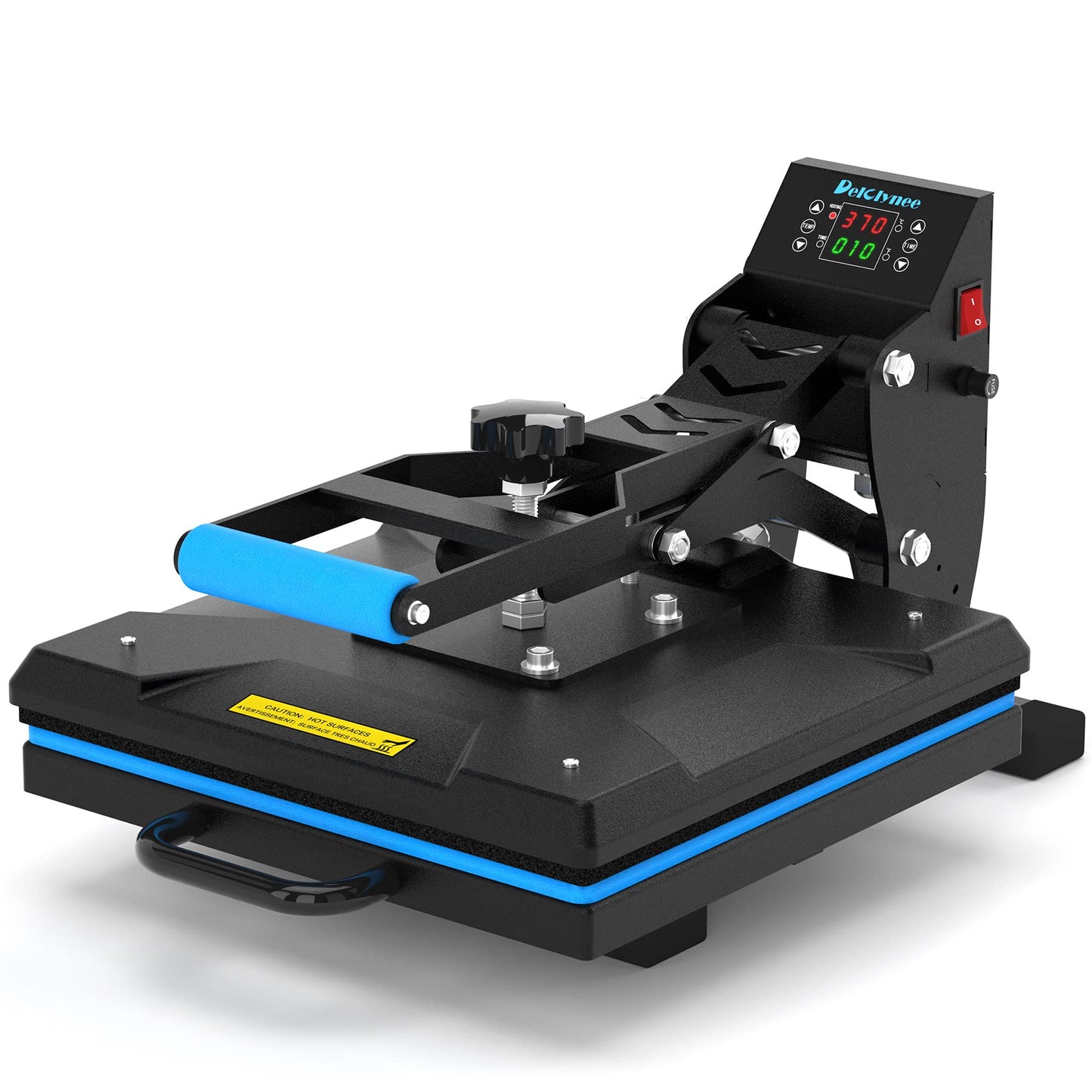 Delclynee 15" x 15" High Pressure Heat Press Machine for T Shirts, Industrial-Quality Digital Sublimation Printer for Heat Transfer Vinyl