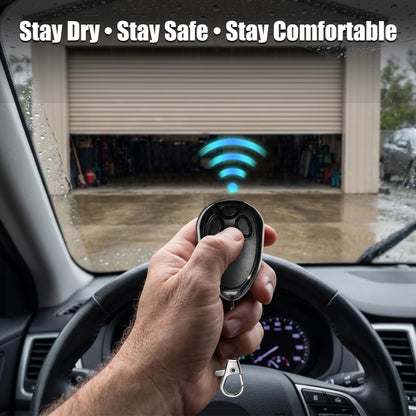 Roll Up Garage Door Opener 800N Heavy Duty, Quiet 24V DC Motor (55dB), Automatic Roller Door Opener with 164ft Remote Control, Easy Side Mount, for Garage, Home, Barn,Shop&Commercial Use