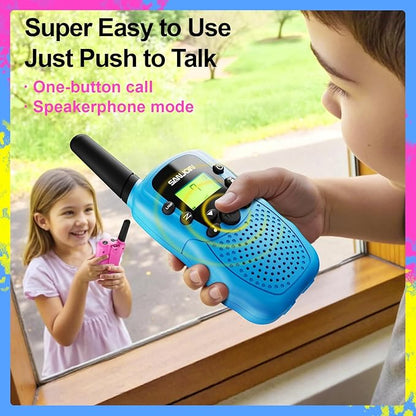 Walkie Talkies for Kids Games Outdoor Toys for 3-12 Year Old Boys Girls 3 Miles Range Walkie Talkie as Easter Basket Stuffers 4 Year Old Girl Birthday Gifts for 3 4 5 6 7 8 9 Year Old Boy Girl Gift