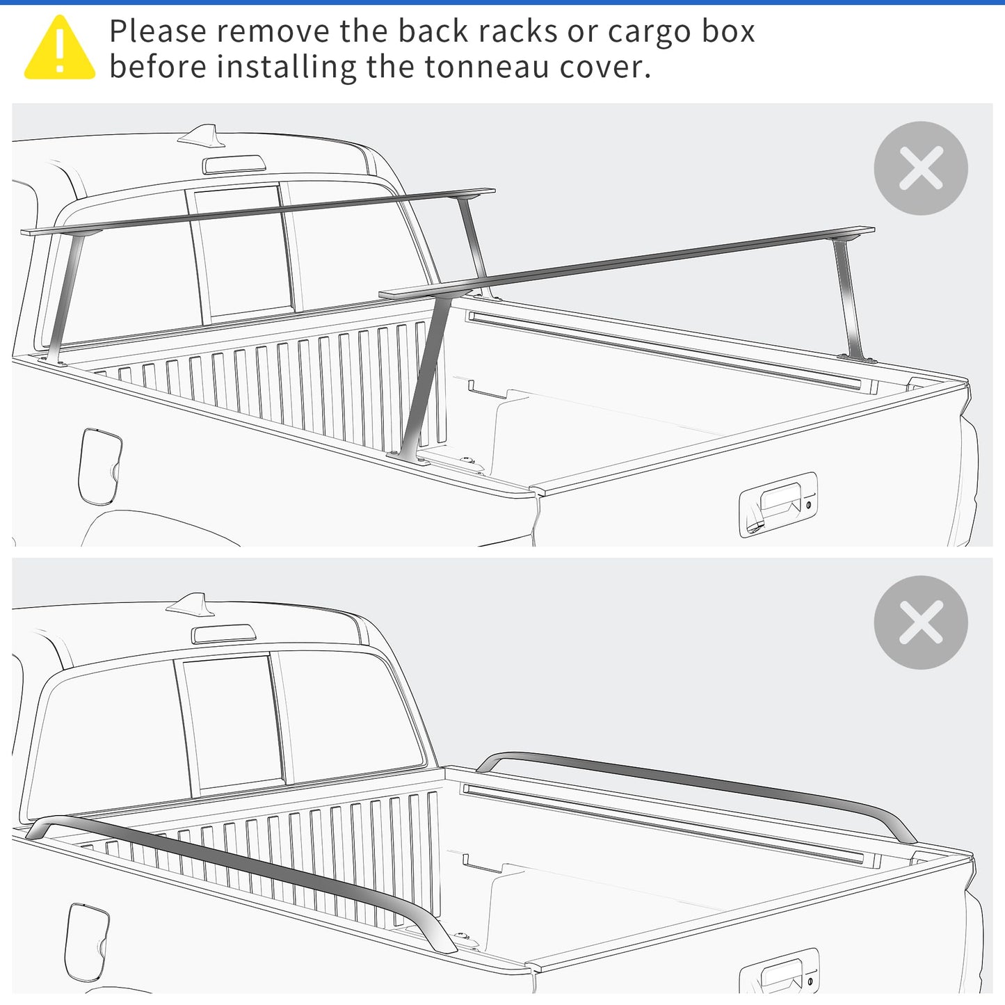 oEdRo Soft Quad Fold Truck Bed Tonneau Cover Compatible with 2014-2021 Toyota Tundra (Excl.Trail) 5.5 ft Bed, Fleetside with Deck Rail System