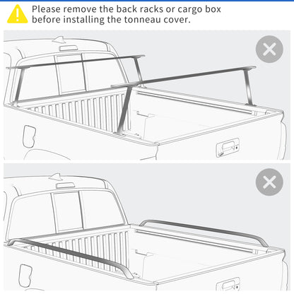 oEdRo Upgraded Tri-Fold Truck Bed Tonneau Cover Compatible with 2015-2026 Ford F-150 F150 5.5 Feet Bed