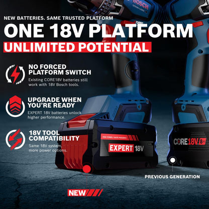 BOSCH GXS18V-27N18X 18V Battery and Charger Kit with 8.0 Ah High Power Battery and 16 Amp Turbo Fast Charger