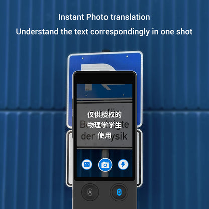 ANFIER Language Translator Device 144 Languages and Accents with 3.7 inch Touchscreen [Latest Generation Smart Translator-W12] AI Image Translator Device Portable Two-Way Voice Translator W12 Black