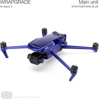 WRAPGRADE Full Skin Stickers for DJI Mavic 3 / Mavic 3 Classic (STRATOSPHERE BLUE)