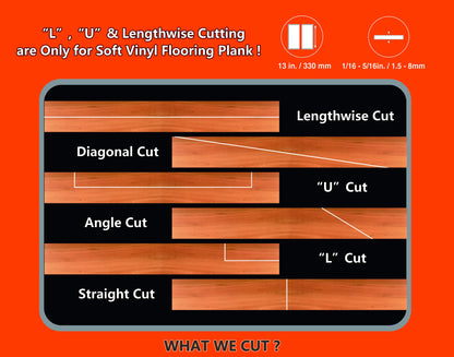 CUTTEREX 13 INCH 360° VINYL Floor Cutter for VCT, LVT, PVC, Rubber Floor and VINYL Plank