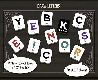Gap Closer Games | Illiterati | Cooperative Board Game | Word Family Game | 1 to 5 Players | Ages 7+ | 30 Minutes