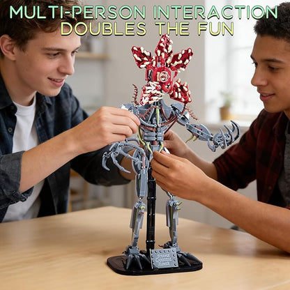 2 in 1 Strange Cannibal Flower Building Blocks Sets Horror Model Toys for Adults Teens 858 PCS