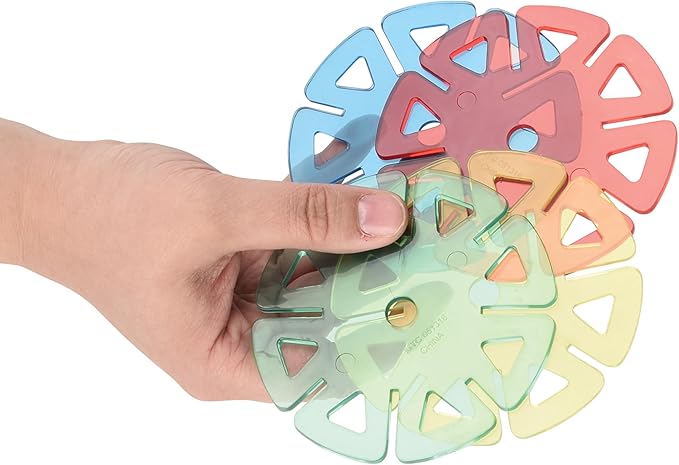 Constructa Interlocking Plastic Disc Toy Building Set 50 Pieces