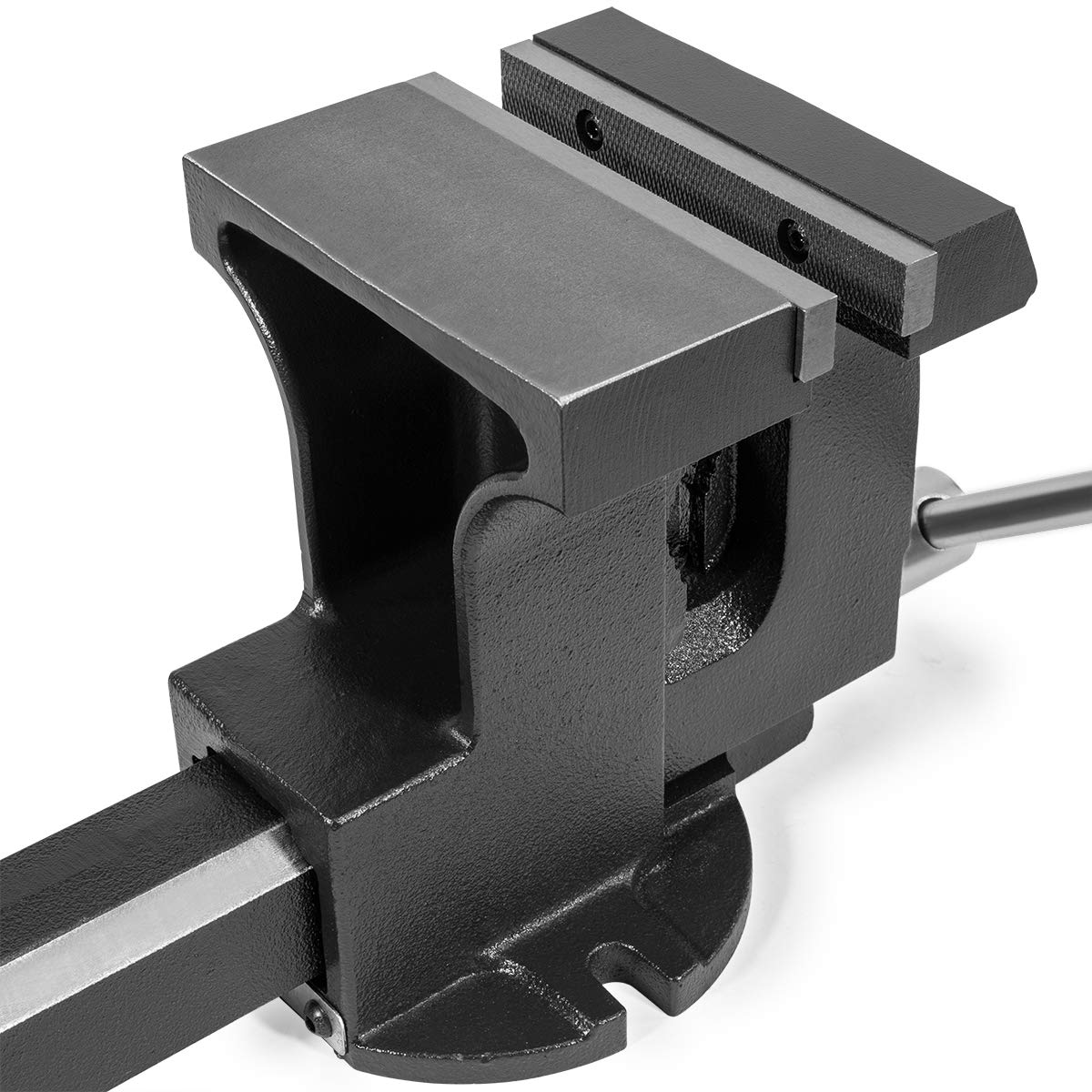 Stark USA 2-in-1 Tow Hitch Truck Vise 6" Bench Vise Fits Standard 2" Hitch Receiver Bench Mount Trailer Portable Work Vise Truck Trailer Receiver Portable Work