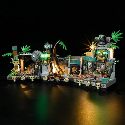 LED Light Kit Compatible with Lego Temple of The Golden Idol - for Indiana Jones 77015 Model Set (Model Set Not Included)