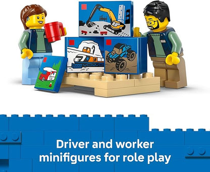 LEGO City: The Van Building Toy for Kids - Pretend Play Set for Boys &amp Girls Ages 6+ - Delivery Van Toy W/2 Minifigures &amp 4 Mini Box Elements - Gift Idea for Birthdays - 60500