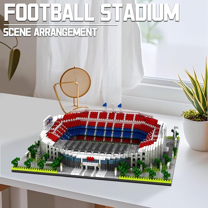 Barcelona Style Soccer Stadium Micro Mini Building Blocks Sets Soccer Stadium Model Toys for Adults and Kids 3500+PCS