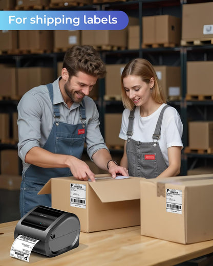 Phomemo Ethernet Thermal Label Printer 4x6, Bluetooth Shipping Label Printer for Small Business, Home, Office, 300DPI Wireless Thermal Printers Compatible with Ethernet/Bluetooth/USB, Etsy, USPS