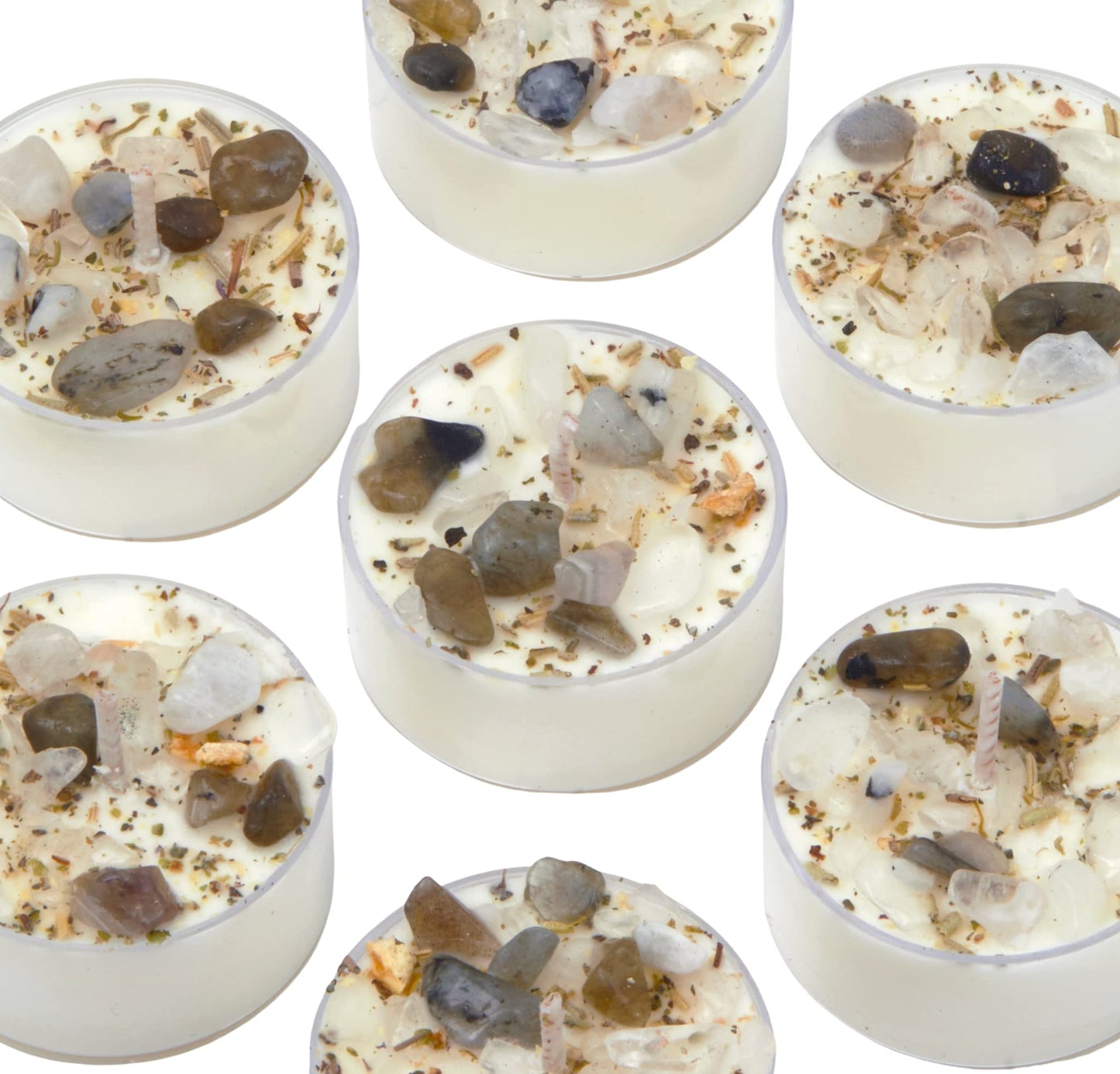 New Moon Beginnings Full Moon Candle - Purification & Cleansing Tealight Candle - Set of 6 - Jasmine, Violet, Bergamot Scent