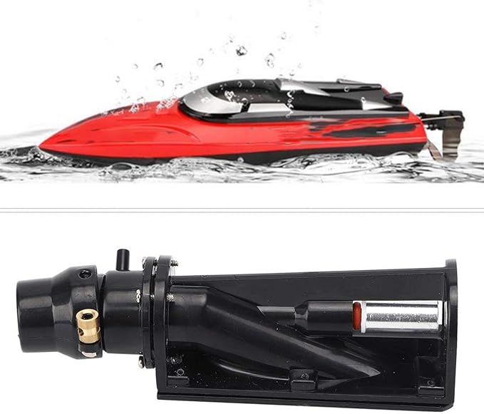 RC Boat Thruster Jet Pump Set Waterproof Low Noise Module 6 12V (Black)