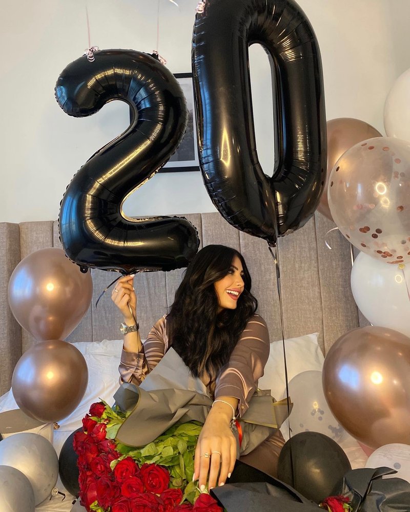 Black Number 23 Balloon 40 inch, 23 Number Balloons, 23rd Black Birthday Decorations for Women Men, 23 Year Old Black Party Supplies