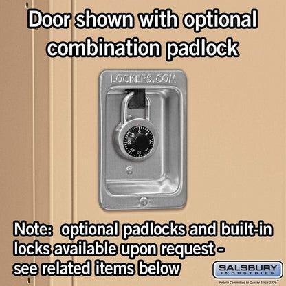 Salsbury Industries 63365TN-U Triple Tier 36-Inch Wide 6-Feet High 15-Inch Deep Unassembled Standard Metal Locker, Tan Brown