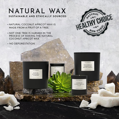ENVIRONMENT Inspired by Designer Perfume BR540 Candle, 8oz Luxury Coconut Apricot Wax Candles for Home (Amber Crystal | Vetiver | Oud Musk) Home Fragrance Products, 1 Wick Candle, Vegan & Cruelty-Free