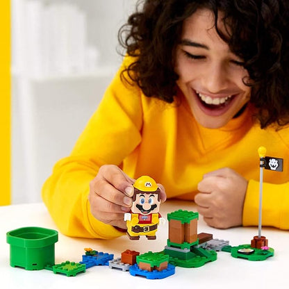 LEGO Super Mario Builder Mario Power-Up Pack 71373 Building Kit Fun Gift for Kids to Power Up The Mario Figure in The Adventures with Mario Starter Course (71360) Playset (10 Pieces)