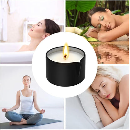 Sariiraw 6 Pack Massage Oil Candles Set, Low Temp Soy Based Massage Candles for Massage Therapy, Relaxation & Skin Moisturizing, Assorted Scents for Home Spa Self Care