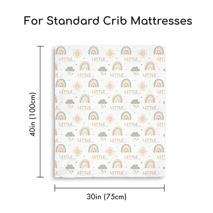 CIVARUA KIDS Baby Blankets for Unisex Boys Girls - Super Soft Clouds Rainbow Nursery Minky Blankets, 30 x 40 Inch Dotted Fleece Backing, Printed Bed Throws Newborn