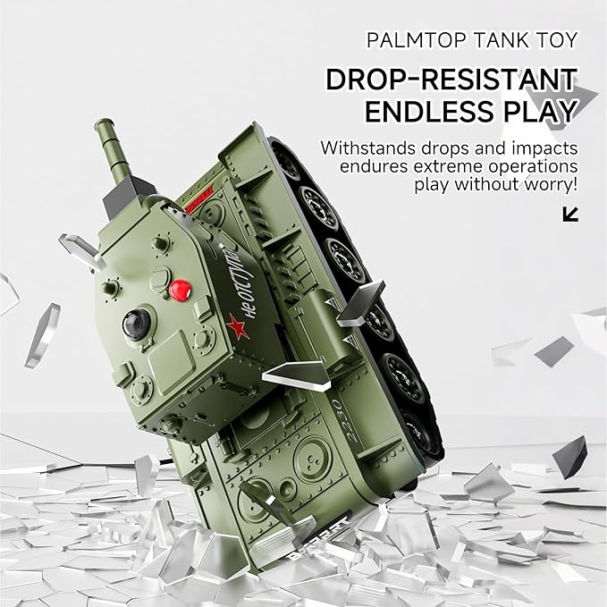 BRRRRT 1/64 RC Battle Tank SetRemote Control Military Vehicles with Infrared ShootRC Tank That Shoots with 330° Rotating Turret and Sound &amp Lighting for Kids Gift 8+