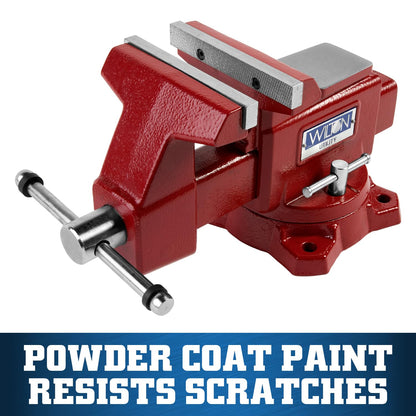 Wilton Utility Bench Vise, 5-1/2" Jaw Width, 5" Jaw Opening, 3-1/4" Throat (Model 675U)