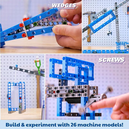 Thames &amp Kosmos Simple Machines Science Experiment &amp Model Building Kit Introduction to Mechanical Physics Build 26 Models to Investigate The 6 Classic Simple Machines