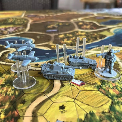 Aces &amp Armor WWII War Miniatures Strategy Board Game Ages 14+ 1-4 Players 1-2 Hours Playing Time