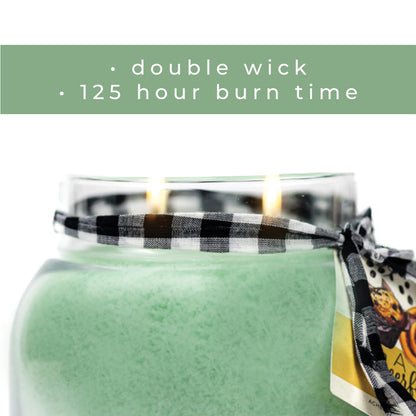 A Cheerful Giver — Tea Thyme - 22oz Mama Scented Candle Jar with Lid - Keepers of The Light - 125 Hours of Burn Time, Gift for Women, Green