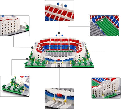 Micro Mini Blocks Football Stadium Series Model Mini Building Blocks Architecture Model Building kit (Camp NOU)