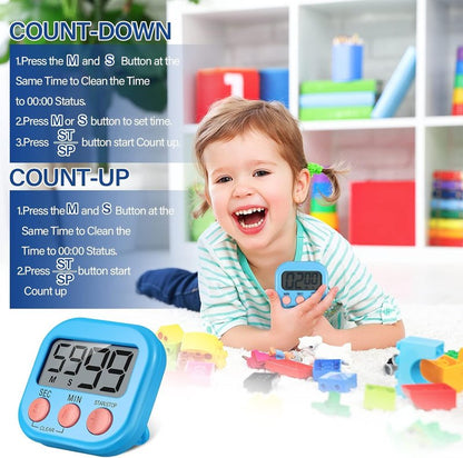 20 Pack Small Digital Timers, Timer for Kids, Magnetic Back and ON/Off Switch, Minute Second Count Up Countdown Kitchen Timers, Suitable for Cooking, Egg, Classroom, Teacher, Exercise, Study, Oven
